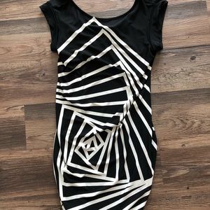 BCBG Black and white dress